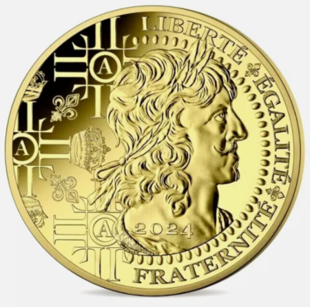 250 EURO OR FRANCE 2024 LOUIS D'OR 2,5 g ( 15000 ) ex .